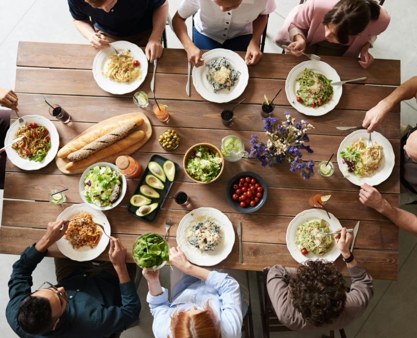 Abendessen unter Freunden
